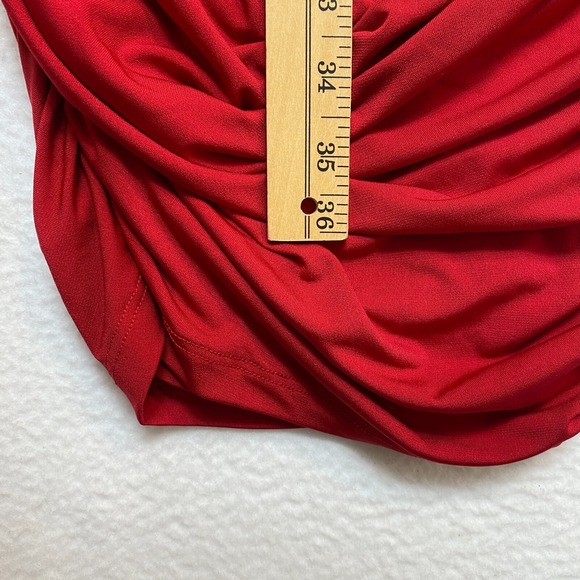 Torrid Mini Studio Dress Womens 0X Red 3/4 Sleeve Knit $75 - Picture 9 of 10